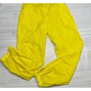 Vintage yellow wind pants‎ cycling wear by performance large